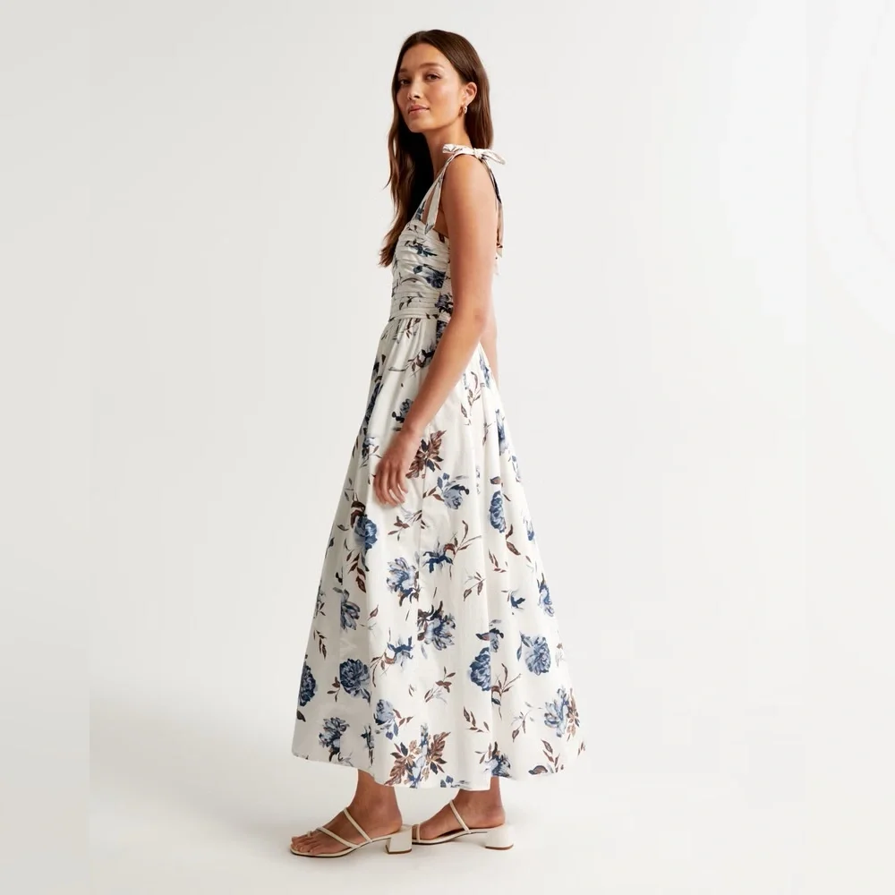 Abercrombie Emerson Tie-Strap Maxi Dress